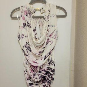 White Club/Party Abstract Dress Size M